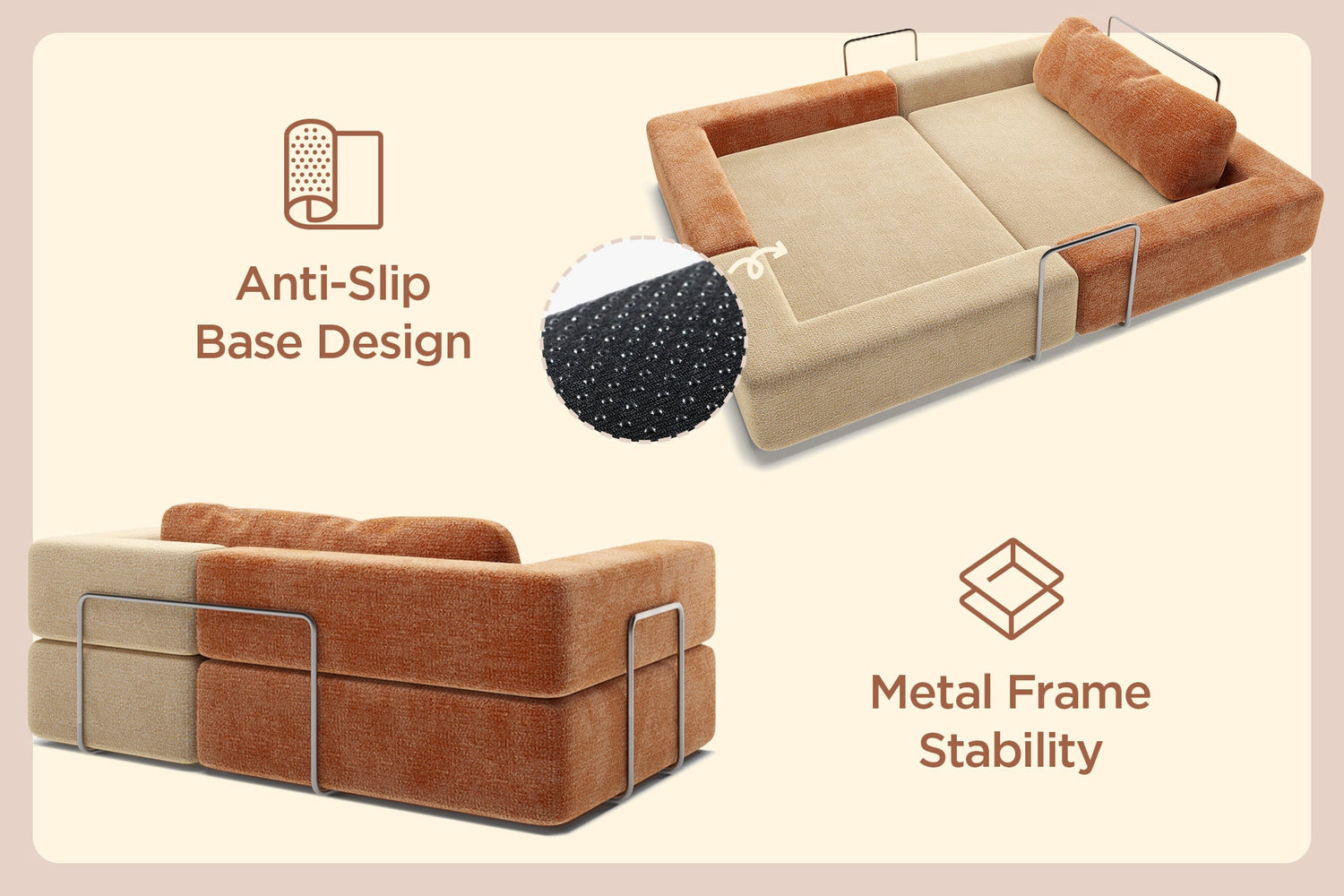 CushyLand Modular Kids Play Sofa