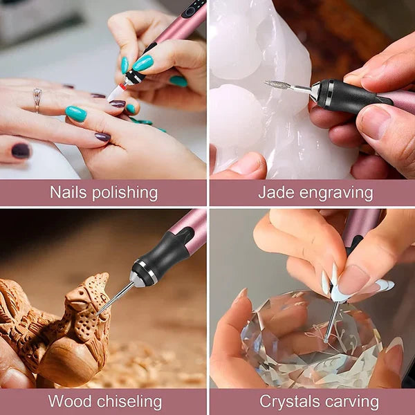 Cordless Engraving Pen - Wireless, Portable Precision Engraver for DIY Projects