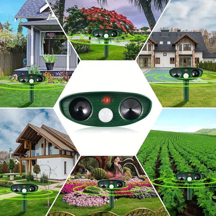 Solar-Powered Ultrasonic Animal Deterrent