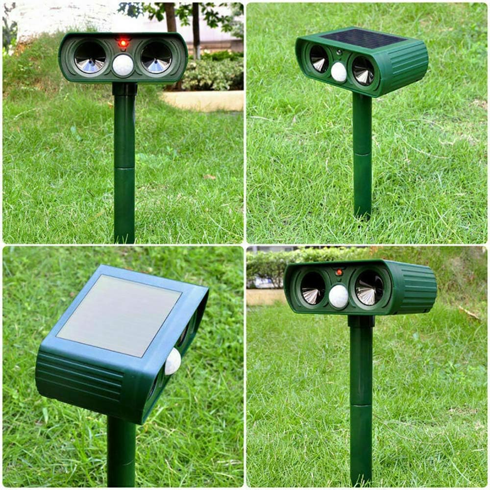 Solar-Powered Ultrasonic Animal Repeller