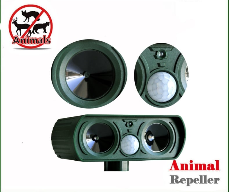 Solar-Powered Ultrasonic Animal Repeller