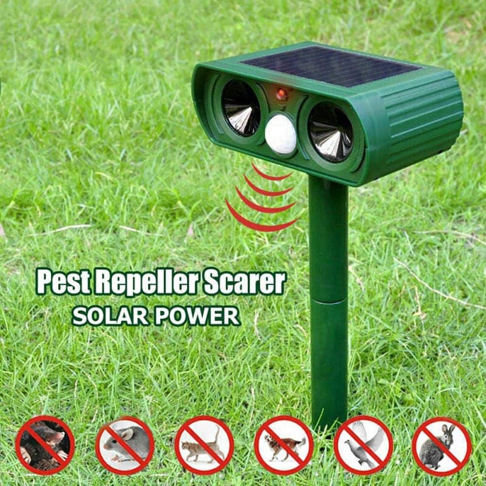 Solar-Powered Ultrasonic Animal Repeller