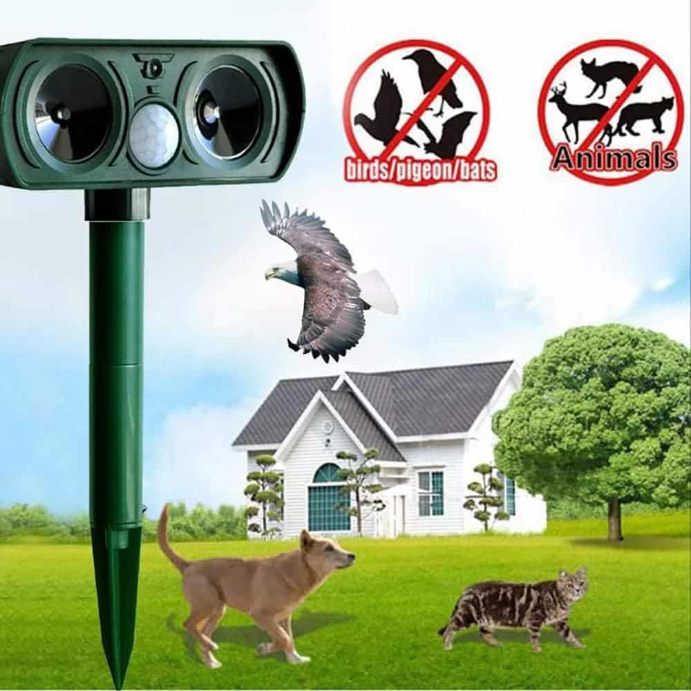 Solar-Powered Ultrasonic Animal Repeller