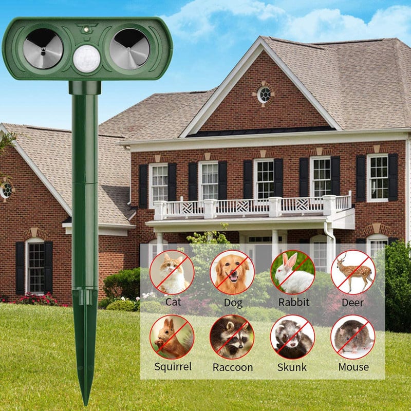Solar-Powered Ultrasonic Animal Repeller