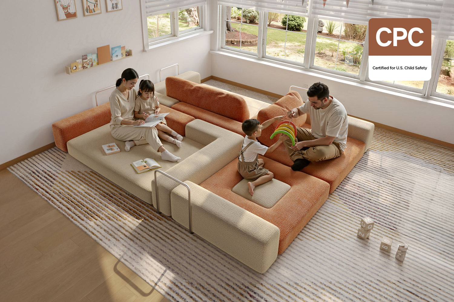 CushyLand Modular Kids Play Sofa