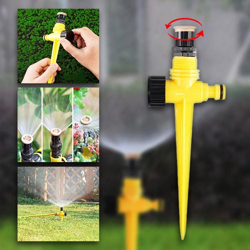 360° Rotating Garden Sprinkler for Complete Lawn Coverage