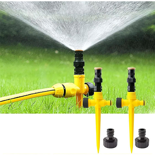 360° Rotating Garden Sprinkler for Complete Lawn Coverage