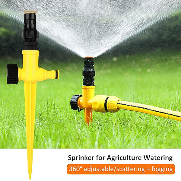 360° Rotating Garden Sprinkler for Complete Lawn Coverage