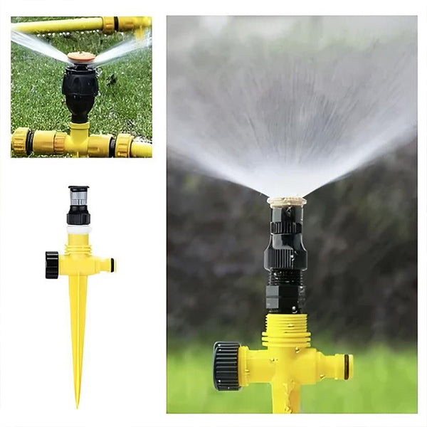 360° Rotating Garden Sprinkler for Complete Lawn Coverage
