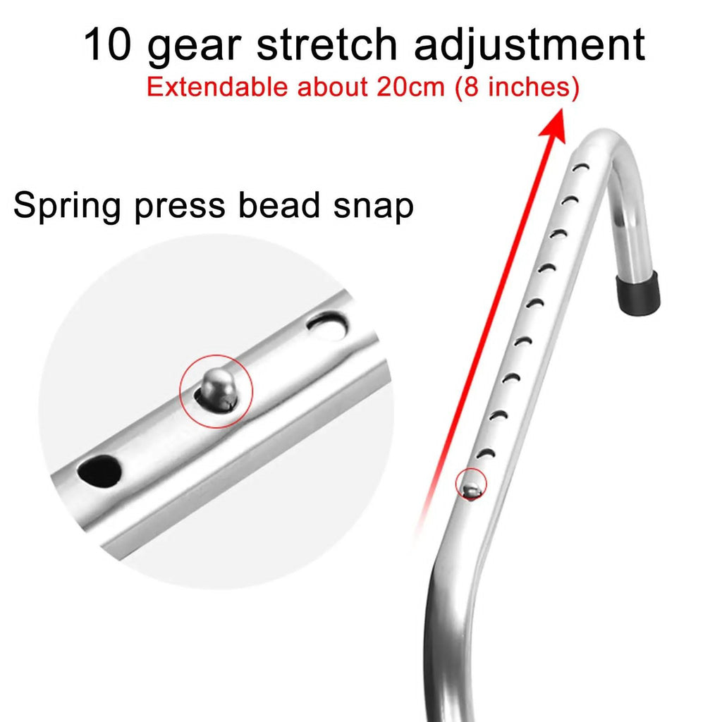 Stainless Steel Extendable & Foldable Balcony Clothes Dryer - Compact, Space-Saving Outdoor Laundry Rack