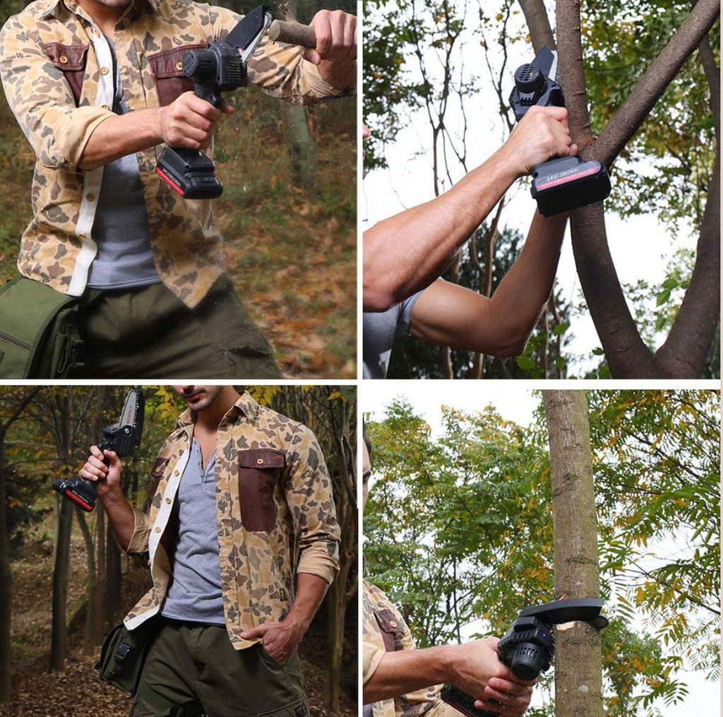 Enhanced 24V Mini Chainsaw — Compact, Powerful Cordless Saw for Quick Tasks