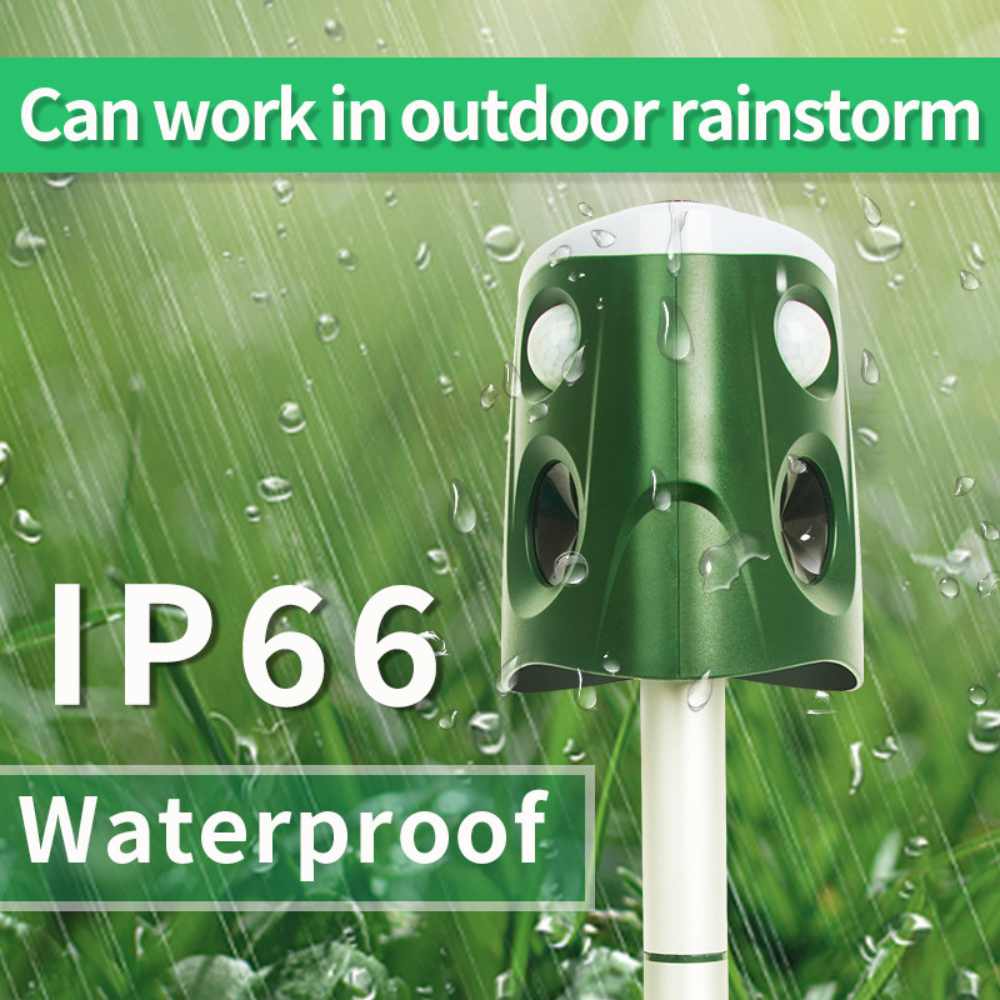 360° All-Around Animal Repellent & Deterrent – 3-in-1 Solution