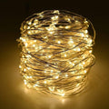 Outdoor Solar String Lights with Clear Cable