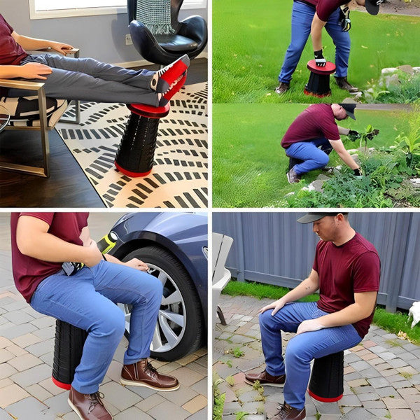 Feather-Light Ultra-Portable Retractable Stool