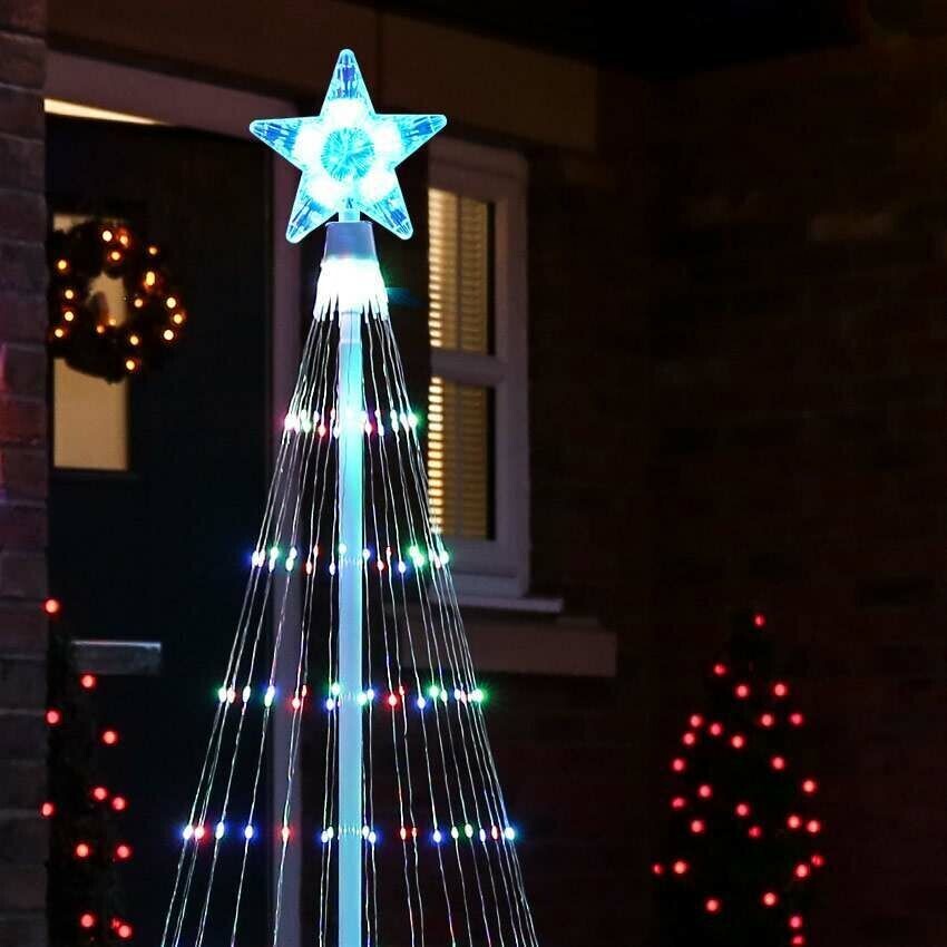 Enchanting Multicolor LED Animated Outdoor Christmas Tree Light Show