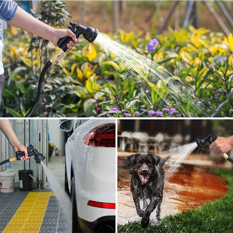 100 ft Expandable Garden Hose - Lightweight, Flexible Water Hose for Garden and Yard