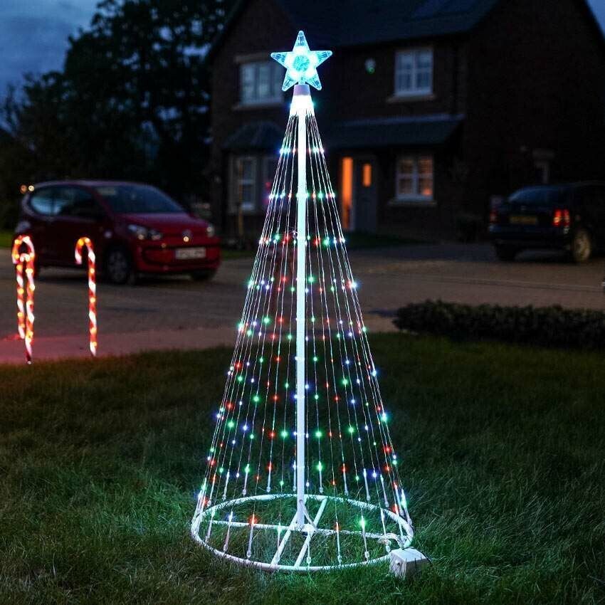 Enchanting Multicolor LED Animated Outdoor Christmas Tree Light Show