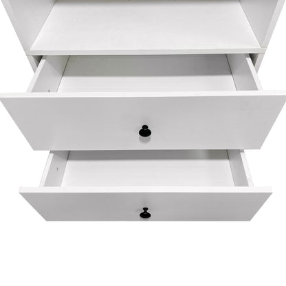 C2 Closet Shelves for bathroom,Wooden Closet System Modular With 2 Doors Shelves Wall Mount Organizer Modern Shelving for Walk in Closet Organization Bedroom Built in Clothes Storage 31.49&