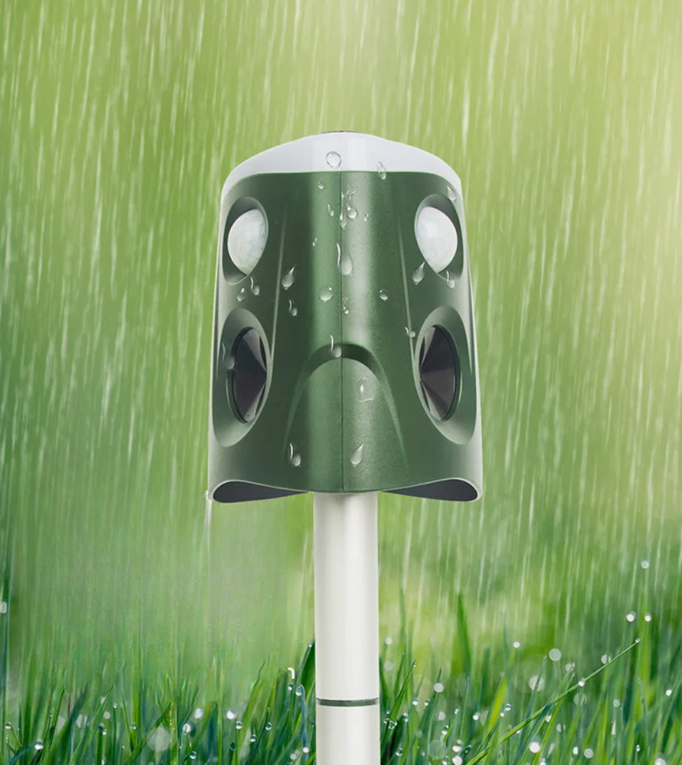 360° All-Around Animal Repellent & Deterrent – 3-in-1 Solution