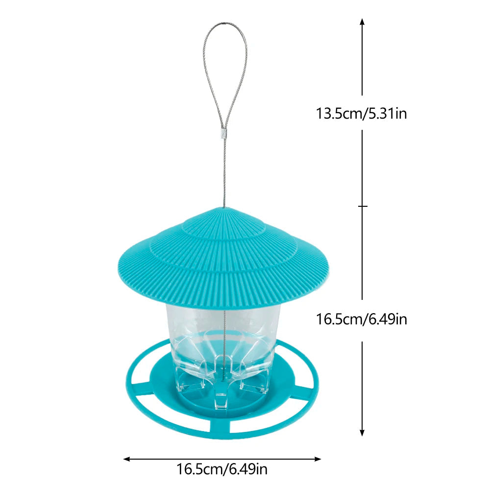 Premium Hanging Bird Feeder with Automatic Seed Dispenser