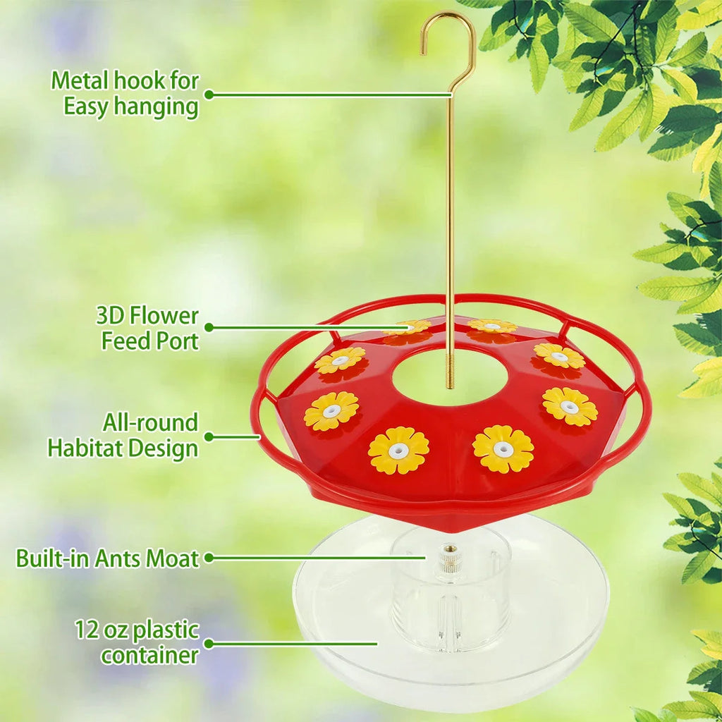 Blooming Flower Hummingbird Feeder