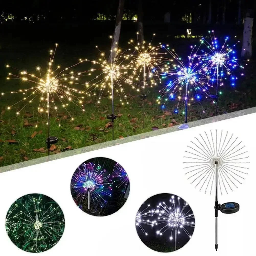 Sparkling Firework Lights for Outdoor Garden Decor