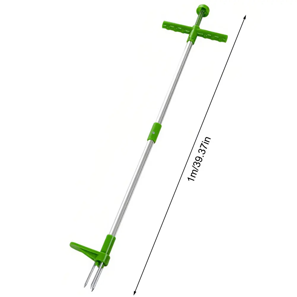 Ergonomic Long-Handle Weed Puller with Foot Pedal and Claw Design for Effortless Weeding
