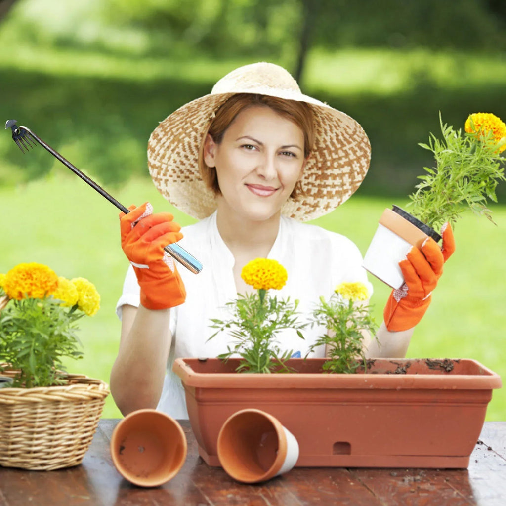 Crescent Long-Handled Weeder Tool for Easy Weeding