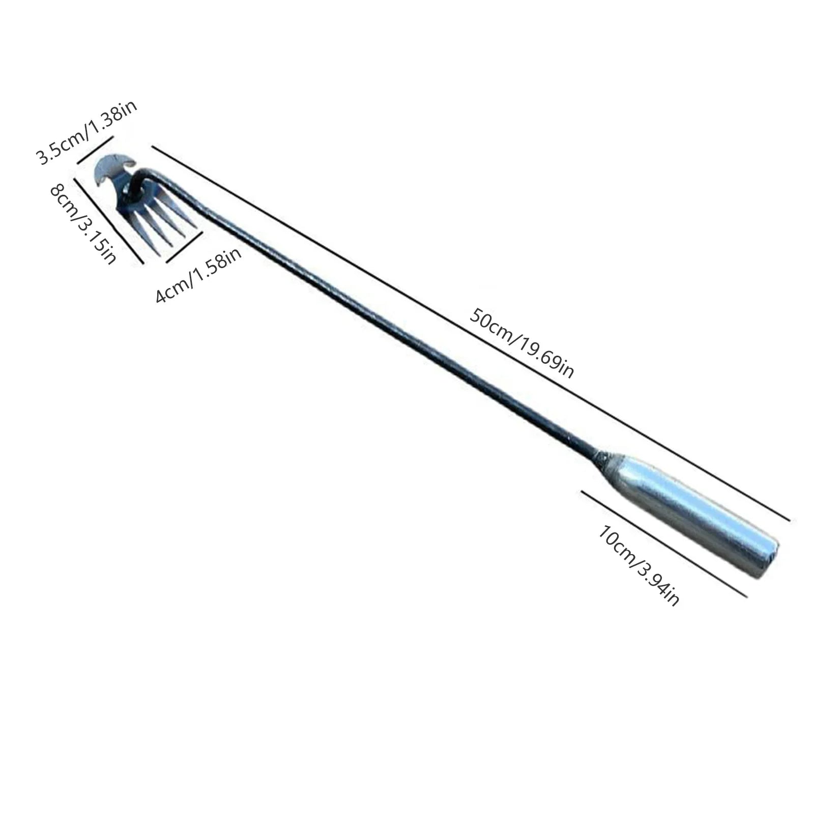 Crescent Long-Handled Weeder Tool for Easy Weeding