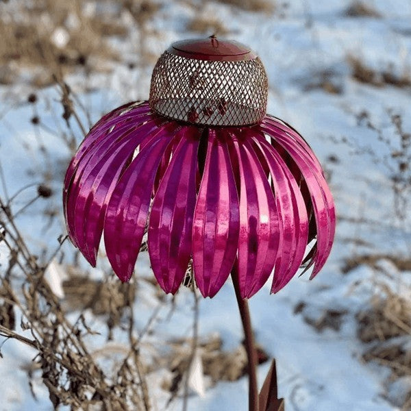 Coneflower-Inspired Bird Feeder for a Bright, Welcoming Garden