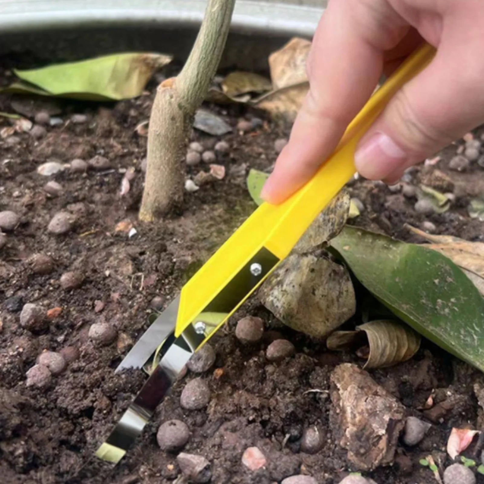 Portable Weeding Tool with Durable Iron Loop Handle