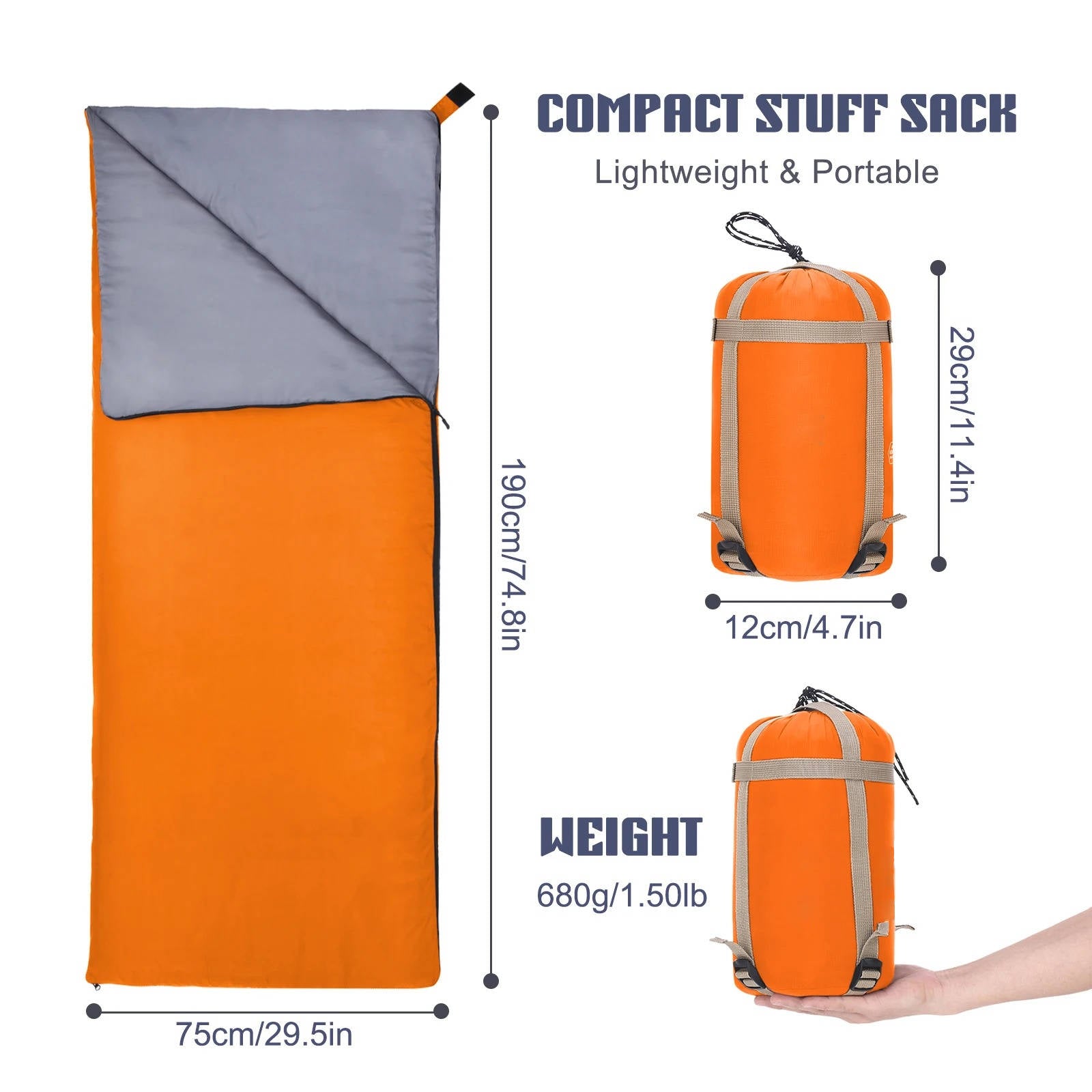 Premium Adult Sleeping Bag for All-Season Comfort & Durability