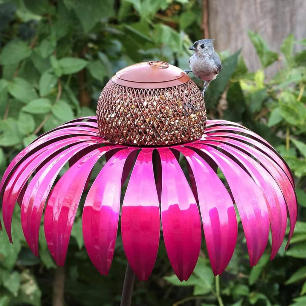 Blooming Flower Bird Feeder for Outdoor Gardens