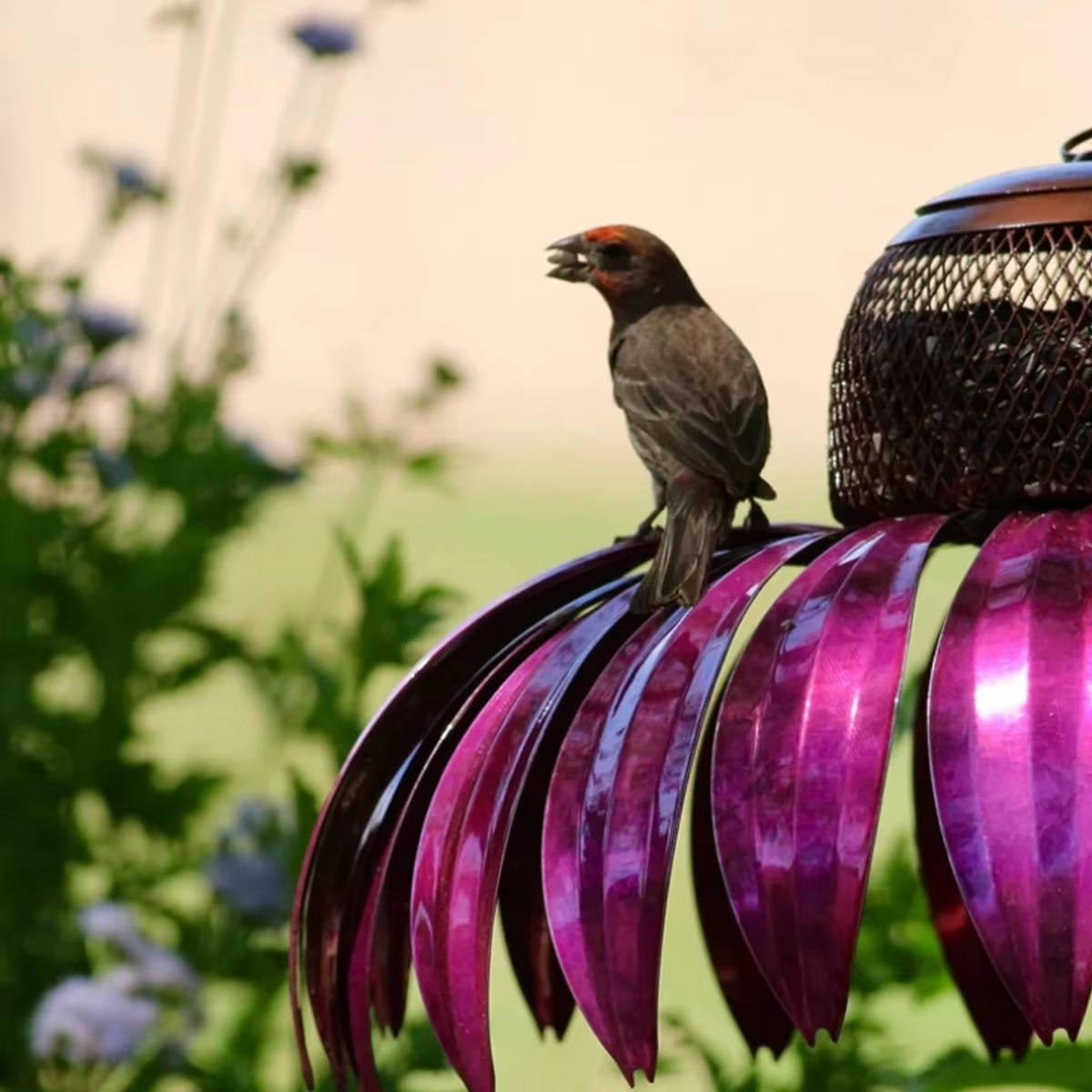 Blooming Flower Bird Feeder for Outdoor Gardens