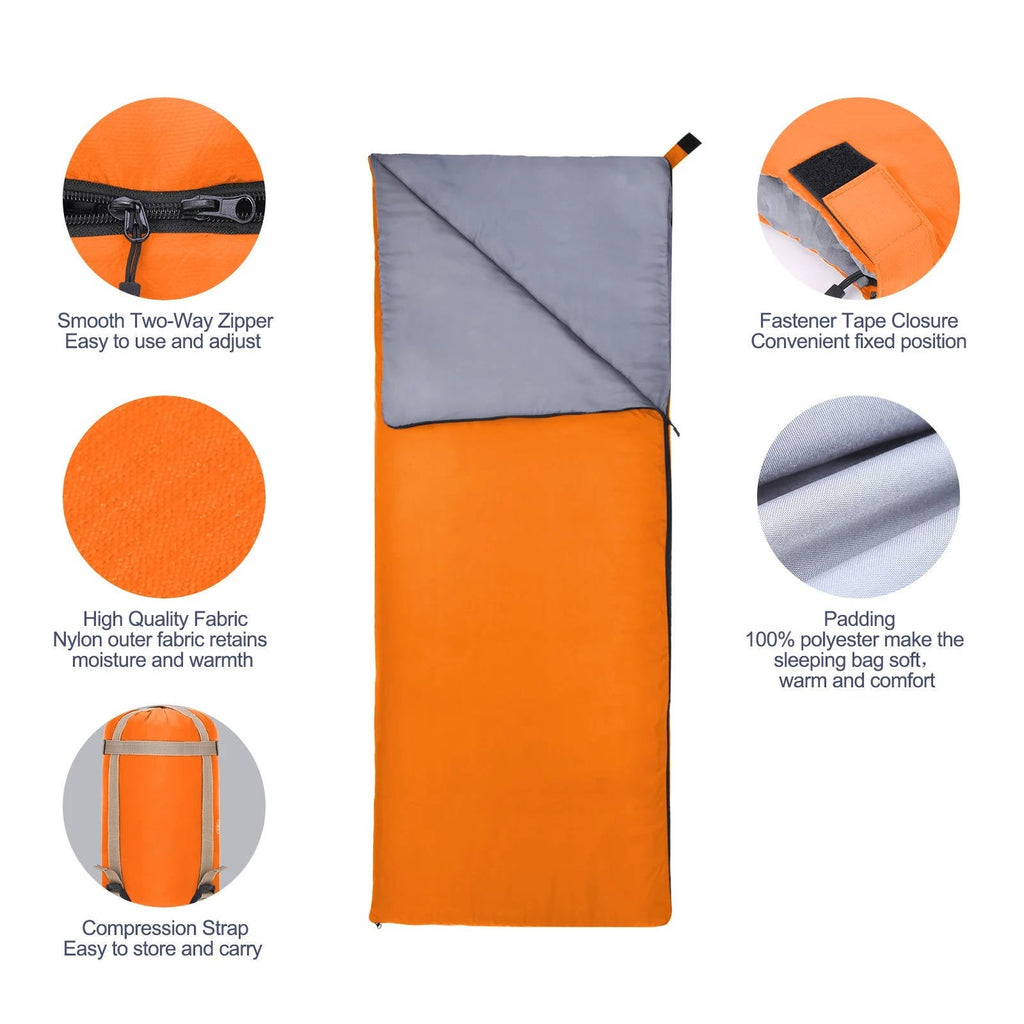 Premium Adult Sleeping Bag for All-Season Comfort & Durability