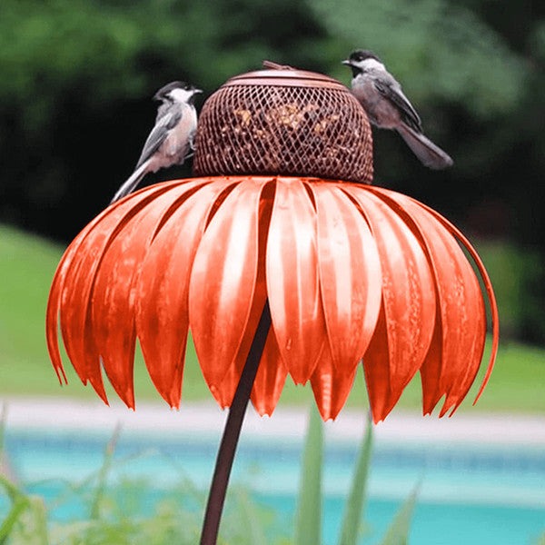 Coneflower-Inspired Bird Feeder for a Bright, Welcoming Garden