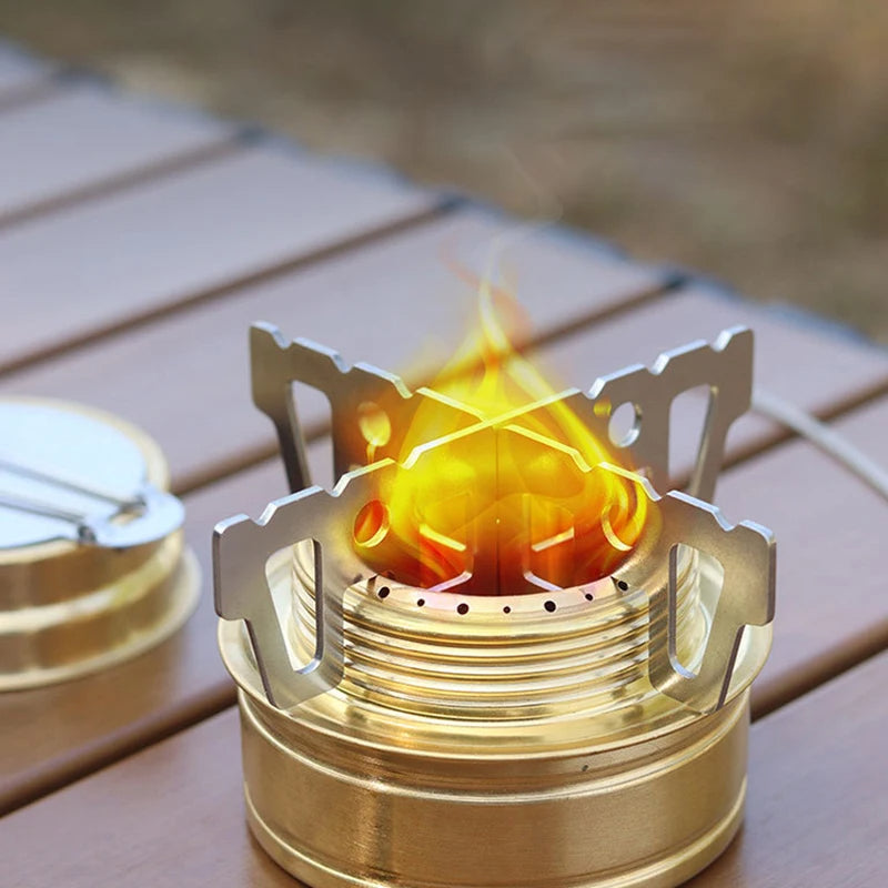 Ultra-Compact Alloy Camping Stove – Lightweight & Portable