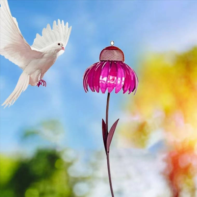 Blooming Flower Bird Feeder for Outdoor Gardens
