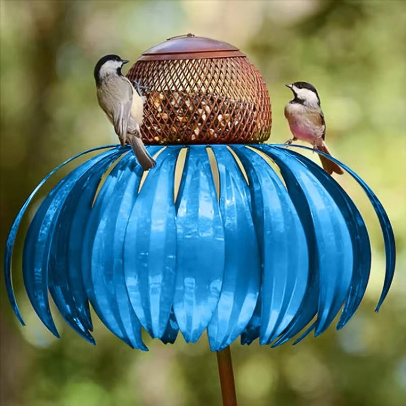 Blooming Flower Bird Feeder for Outdoor Gardens