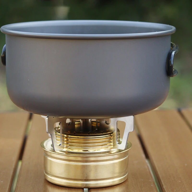Ultra-Compact Alloy Camping Stove – Lightweight & Portable