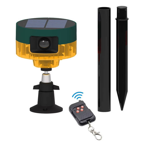 360-Degree Solar-Powered Animal Repeller for Pigeons, Birds, Wild Boar, Rabbits, and Deer