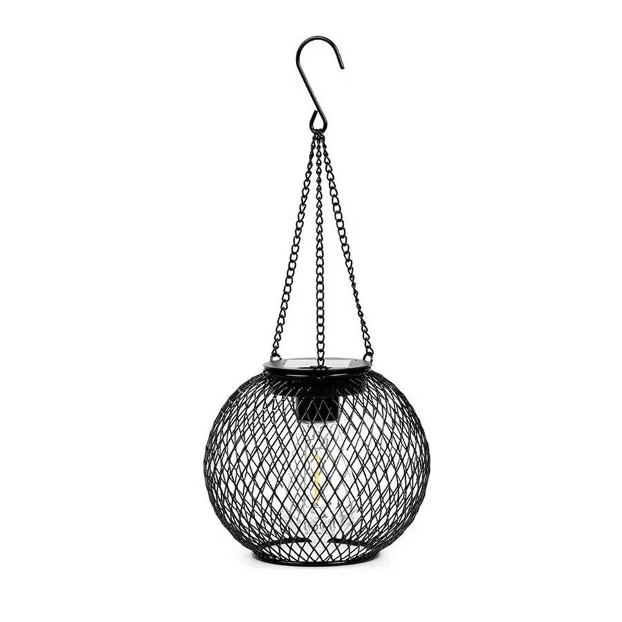 Solar-Powered Outdoor Hanging Lantern for Warm, Eco-Friendly Glow