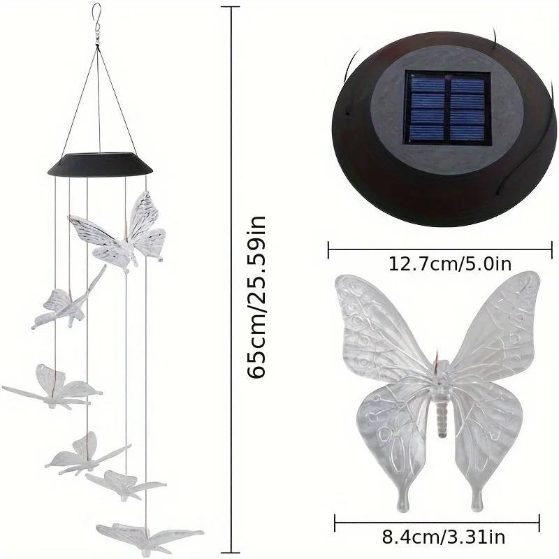 Solar-Powered Wind Chimes for Gentle Outdoor Ambience
