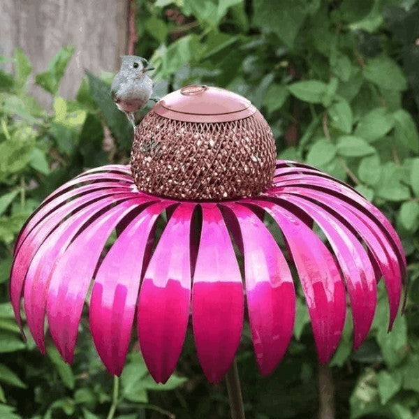 Coneflower-Inspired Bird Feeder for a Bright, Welcoming Garden