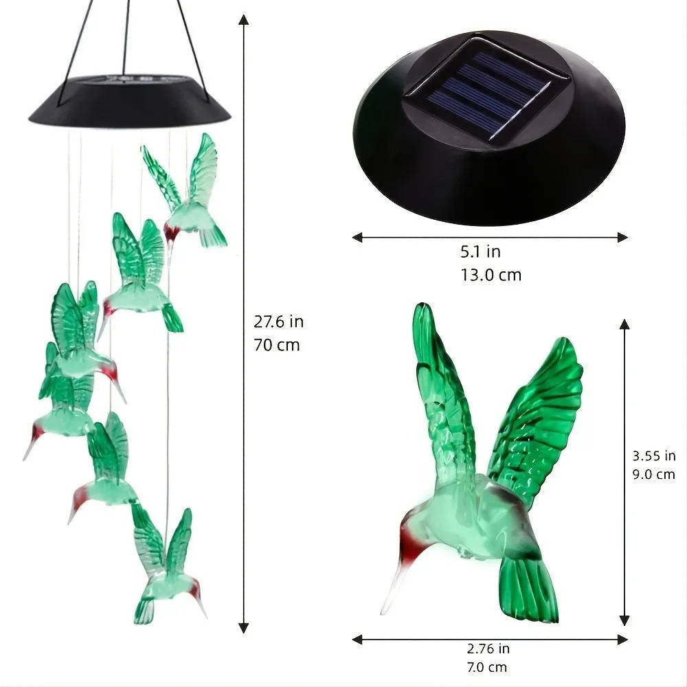 Solar-Powered Wind Chimes for Gentle Outdoor Ambience