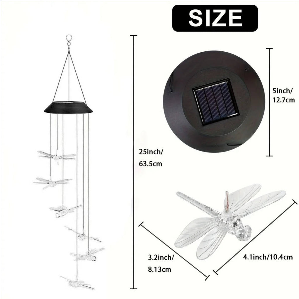 Solar-Powered Wind Chimes for Gentle Outdoor Ambience