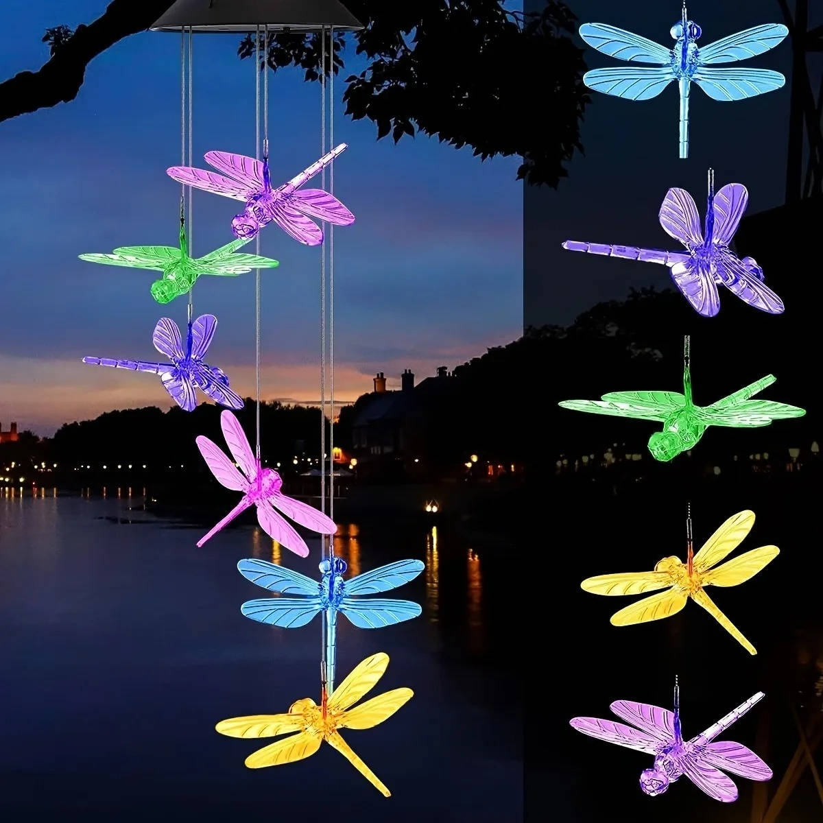 Solar-Powered Wind Chimes for Gentle Outdoor Ambience
