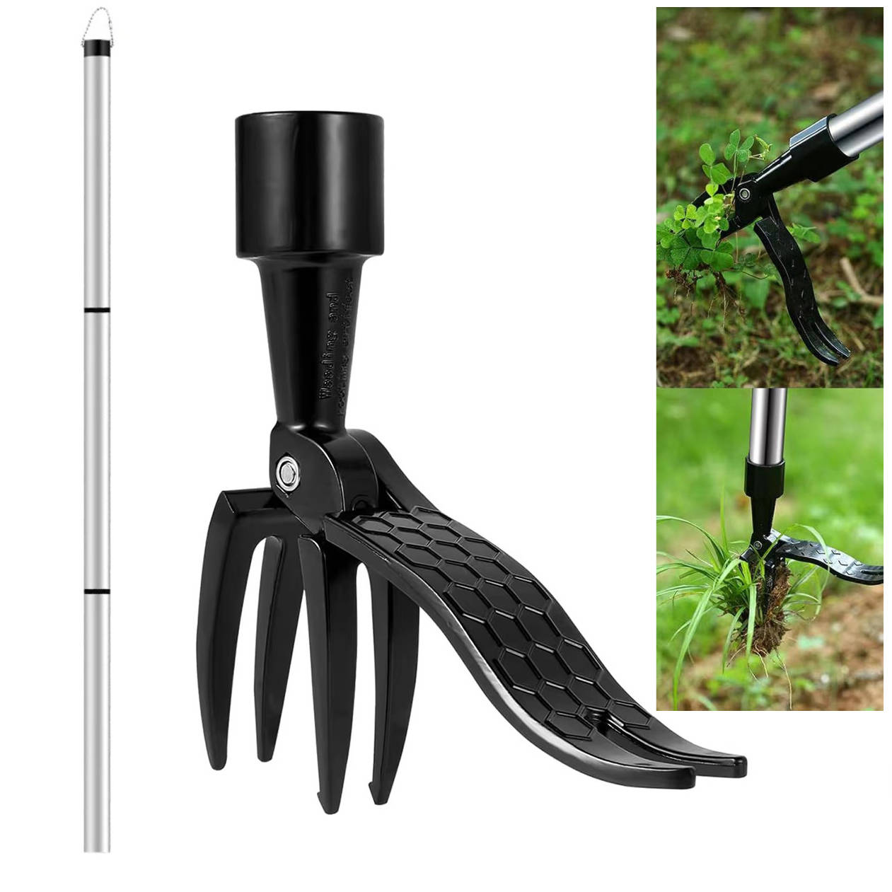 Stand-Up Weeder: Ergonomic Upright Weed Puller