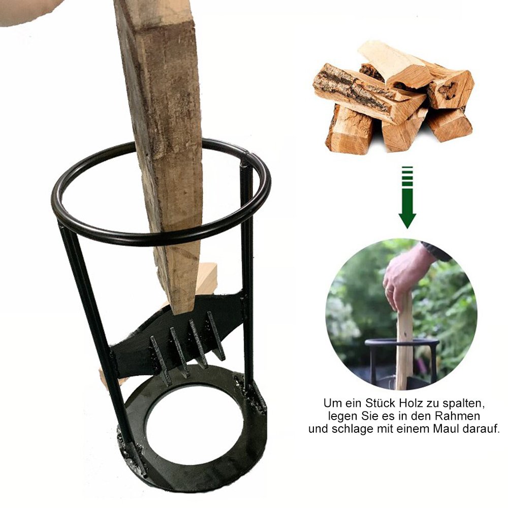 Heavy-Duty Cast Iron Manual Firewood Splitter
