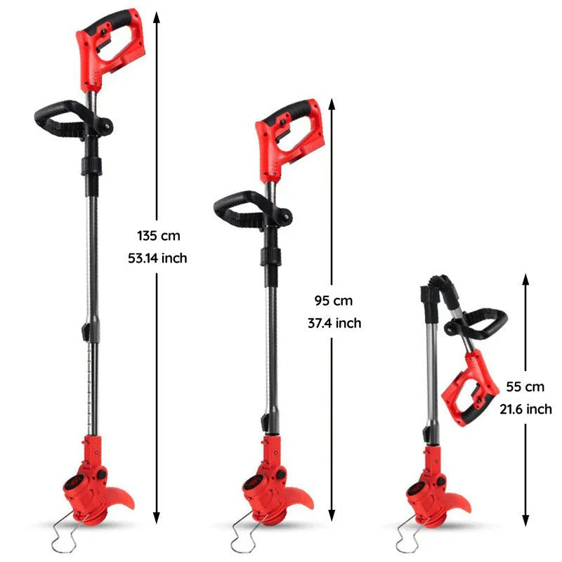 High-Performance Cordless Grass Trimmer - Battery-Powered Electric String Trimmer